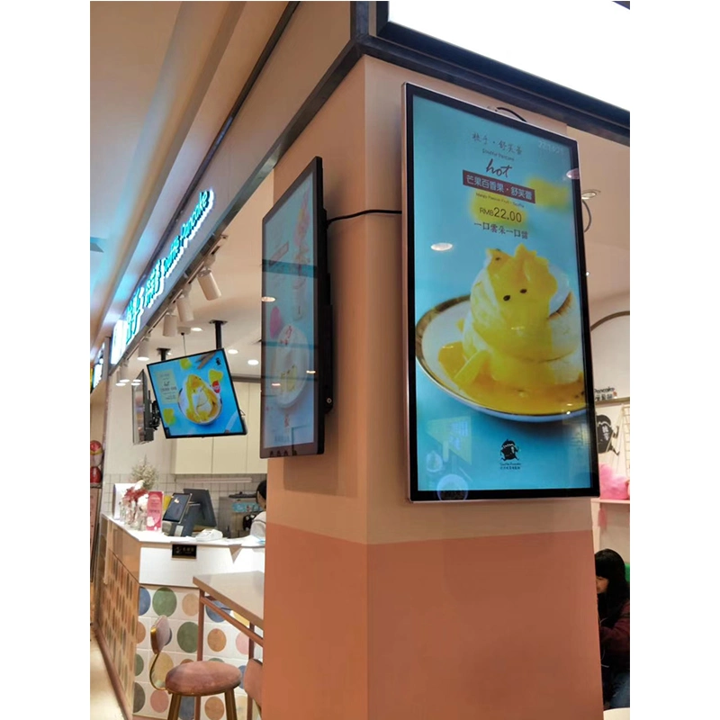 43inch 700nits Digital Menu Advertising Wall Hanging LCD Display Menu Board Restaurant