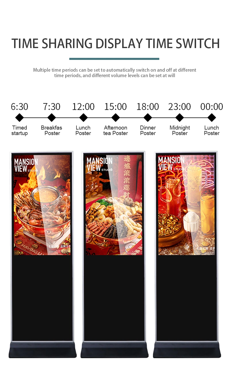 Promotion Price 43 Inch 285 USD Floor Stand Style Android Touch Screen Digital Signage