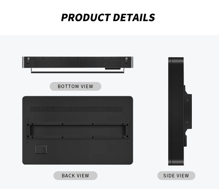 Wall Mount Capacitive Resistive Pcap Touch IPS Panel Poe NFC Quad Core Android Digital Signage