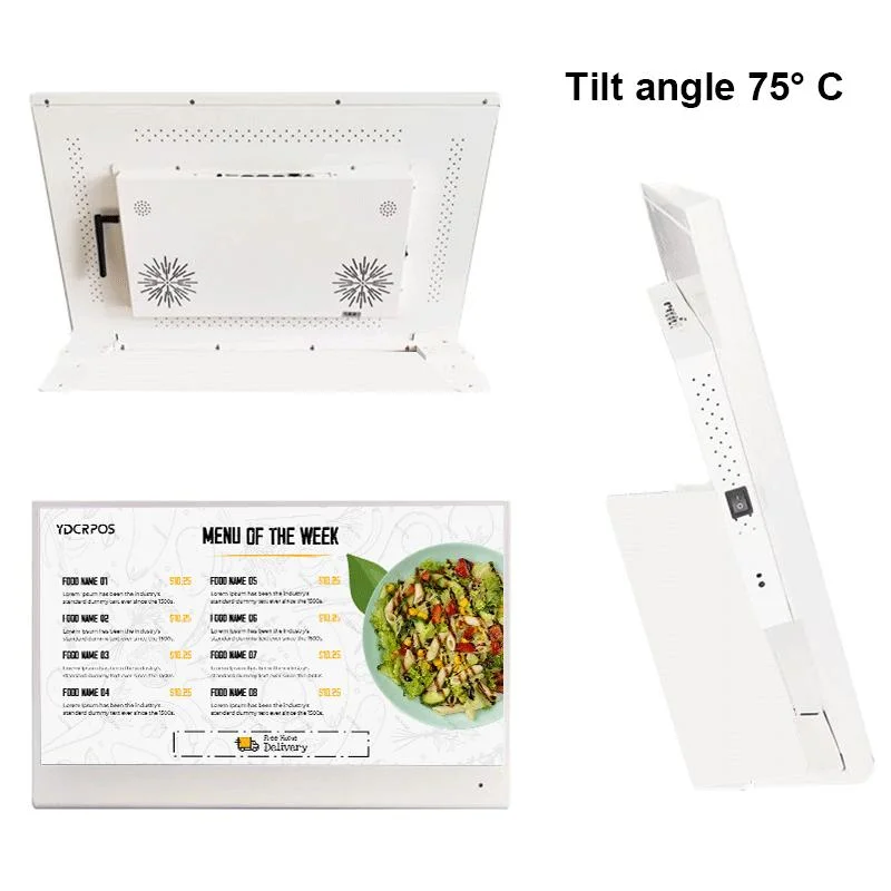 24&quot; HD Screen LCD Digital Menu Board Restaurant Touch Order Screen for Advertising Digital Menu Signage