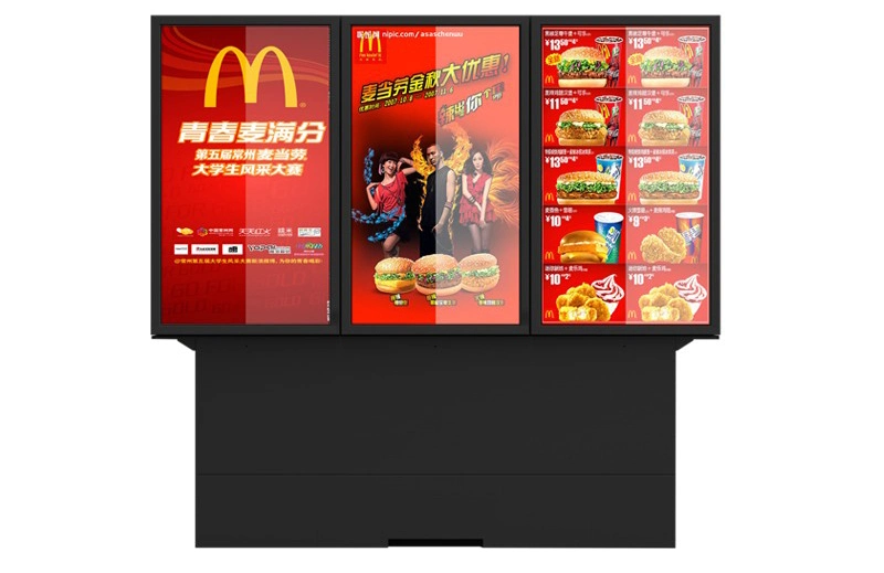 Outdoor Digital Signage Solutions 32 43 55 65 Inch Wall Mounted Digital Signage Advertising Display 2K 4K LCD Digital Menu Boards