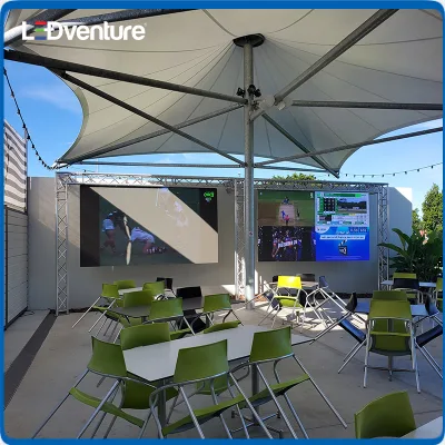 Full Color Interior Publicidad al aire libre Alquiler Curvada Digital móvil flexible Pantalla LED de TV con ventana de póster SMD con P1,8 P2,5 P3 P4 P5 P6 P10 PRECIO