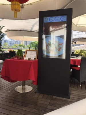 Ventilador de alto brillo 55pulgadas Digital Signage Outdoor para mostrar publicidad