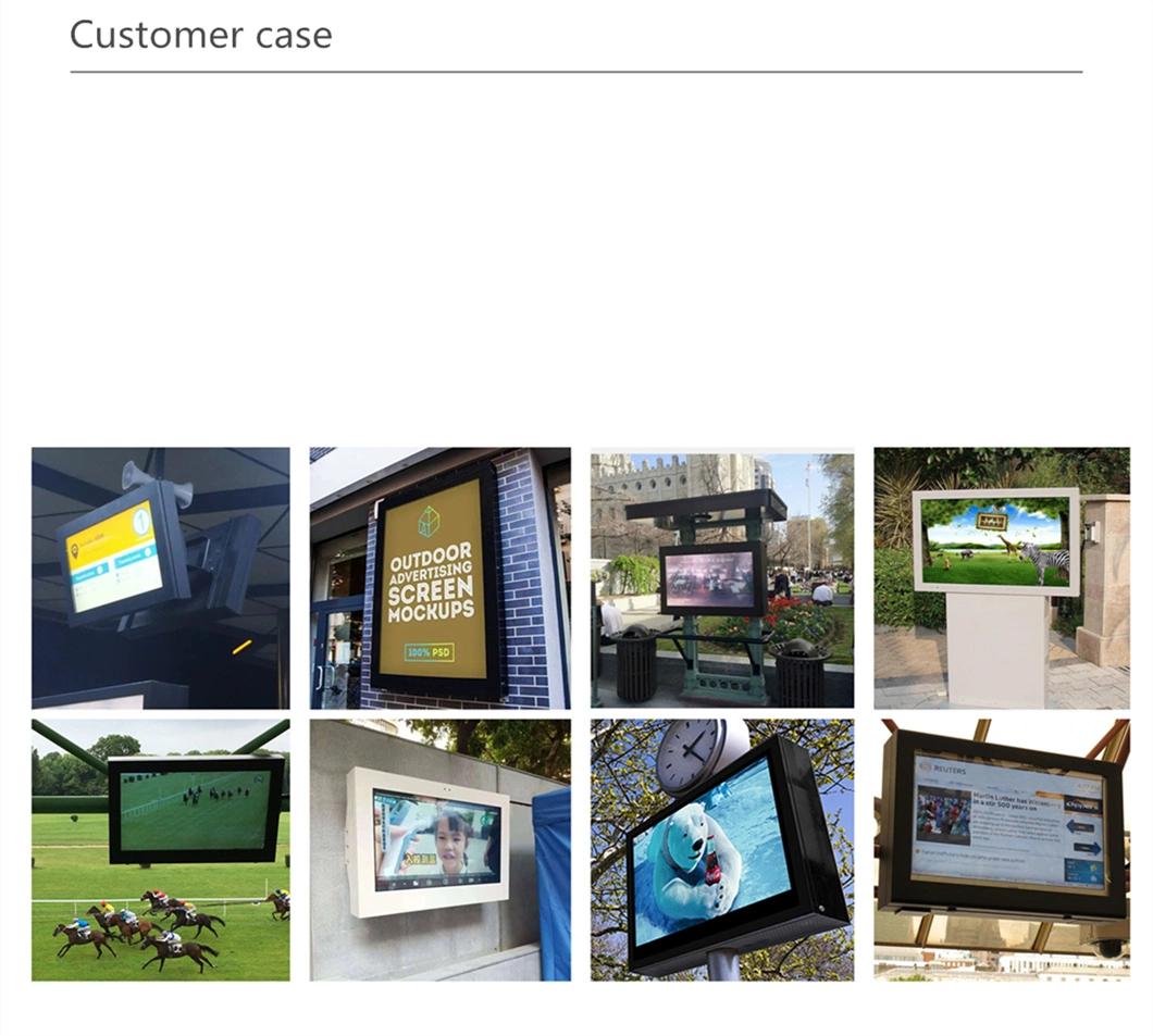 All in One Touch Industrial Wall Mounted Portable Digital Signage Kiosk Outdoor LCD Advertising Display Kiosk