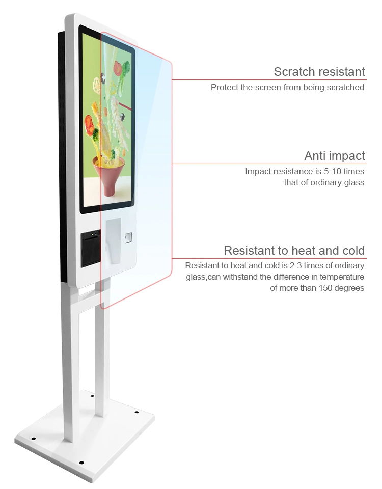 Self Ordering Touchscreen Terminal Payment Machine 24 Inch Floor Standing Self-Ordering Kiosk