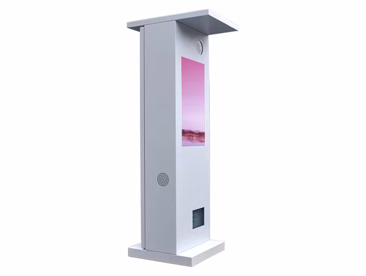 Advertising Players 24 Inch Intelligent Road Gate Outdoor Advertising Machine Commercial Kiosk LCD Touch Screen PC LED Digital Signage
