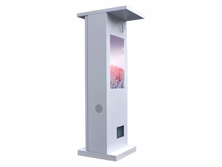 Advertising Players 24 Inch Intelligent Road Gate Outdoor Advertising Machine Commercial Kiosk LCD Touch Screen PC LED Digital Signage