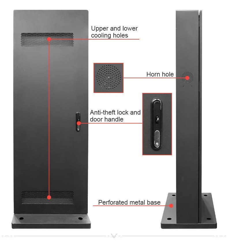 IP55 Waterproof Dustproof Android OS Standalone or Network LCD LED Advertising TV Player WiFi Outdoor Digital Signage