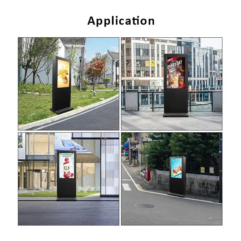 55 Inch Outdoor Advertising Display IP65 Advertisement Screen Wall Mount Digital Signage Touch Kiosk LCD Display