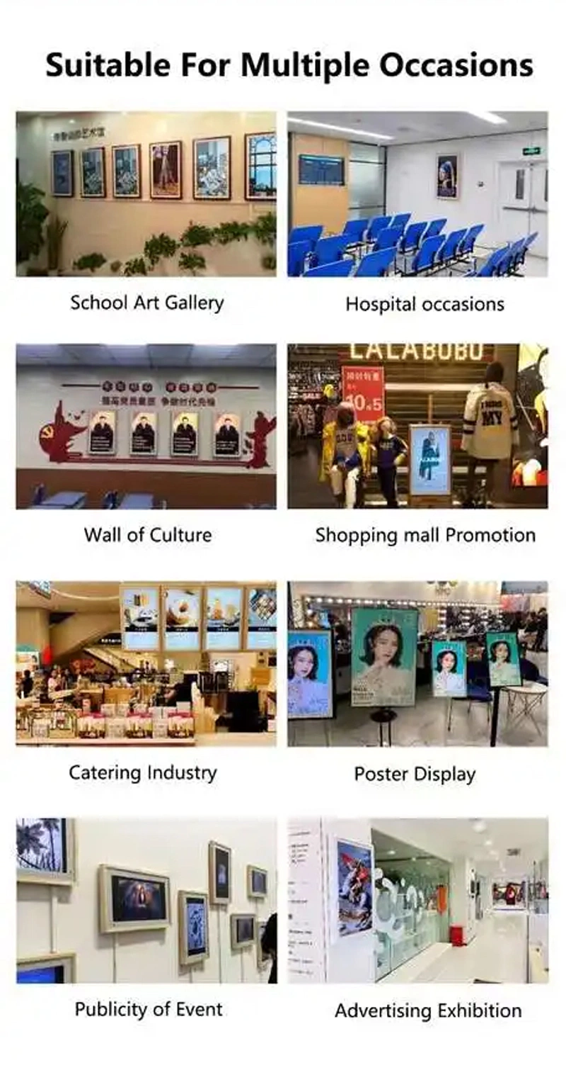 43-Inch WiFi Wall Mount Art Painting LCD Advertising Digital Signage Display Screen Kiosk