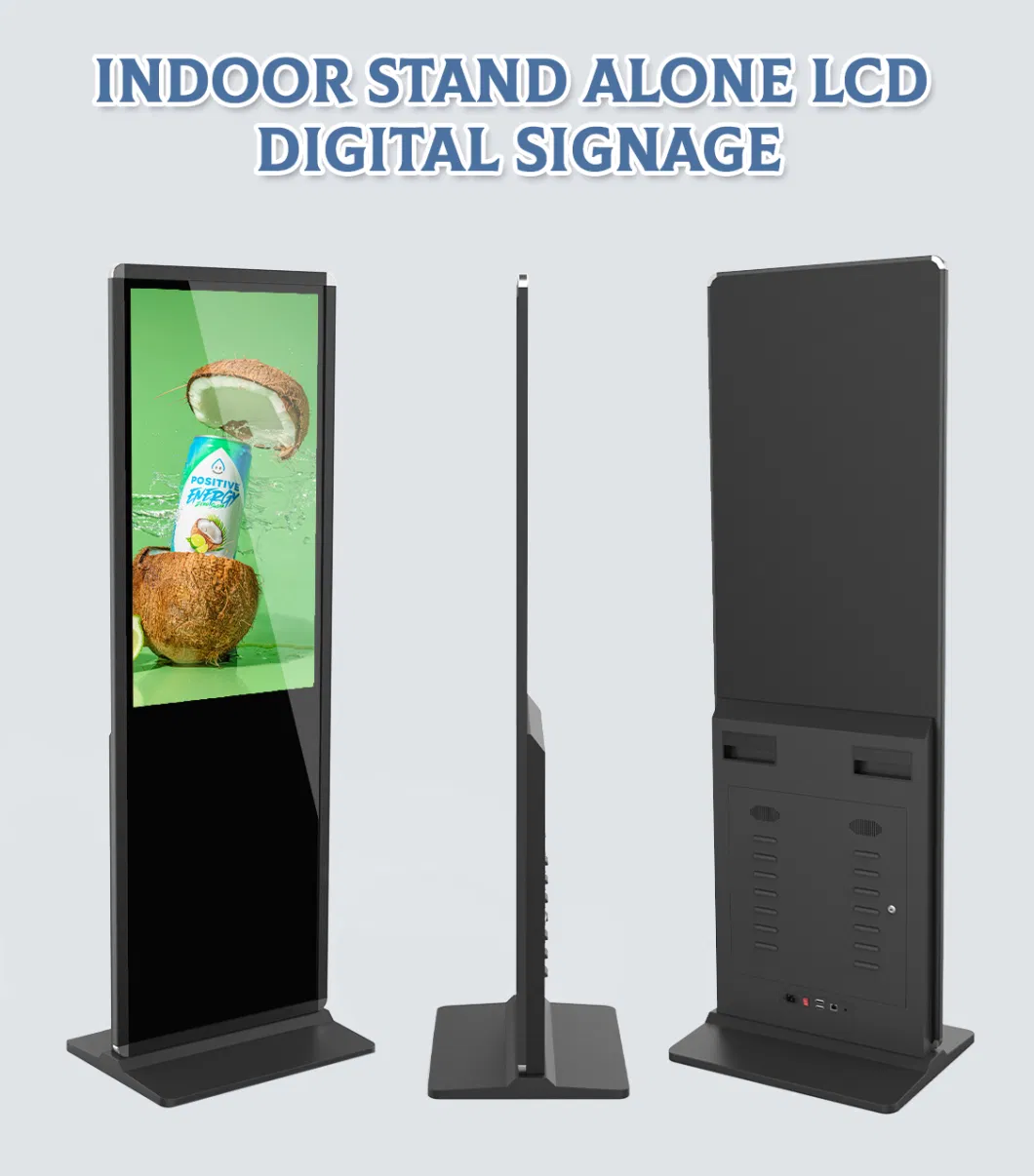 Floor Standing Advertising Player OEM/ODM LCD Digital Signage Totem Kiosk