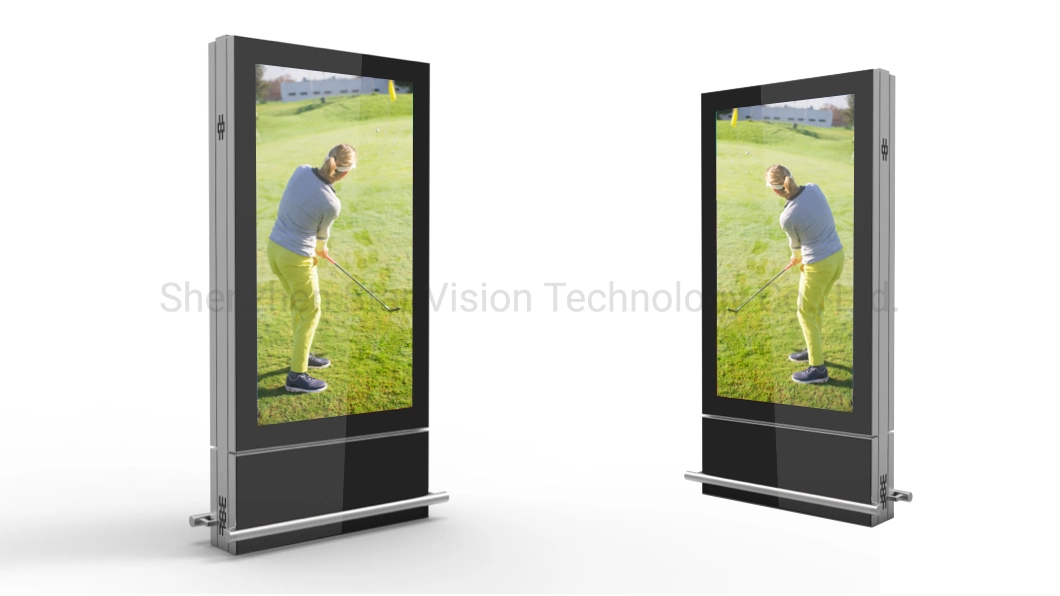 65 75 Inch Floor Stand 4K Ultra HD Outdoor Standalone Digital Signage