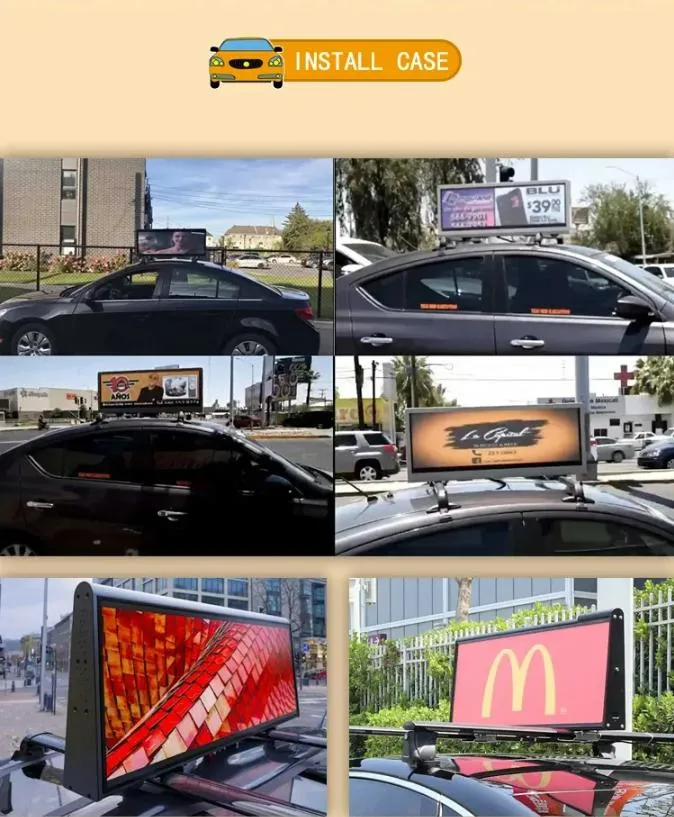 Taxi Top LED Display Outdoor High Brightness LED Sign