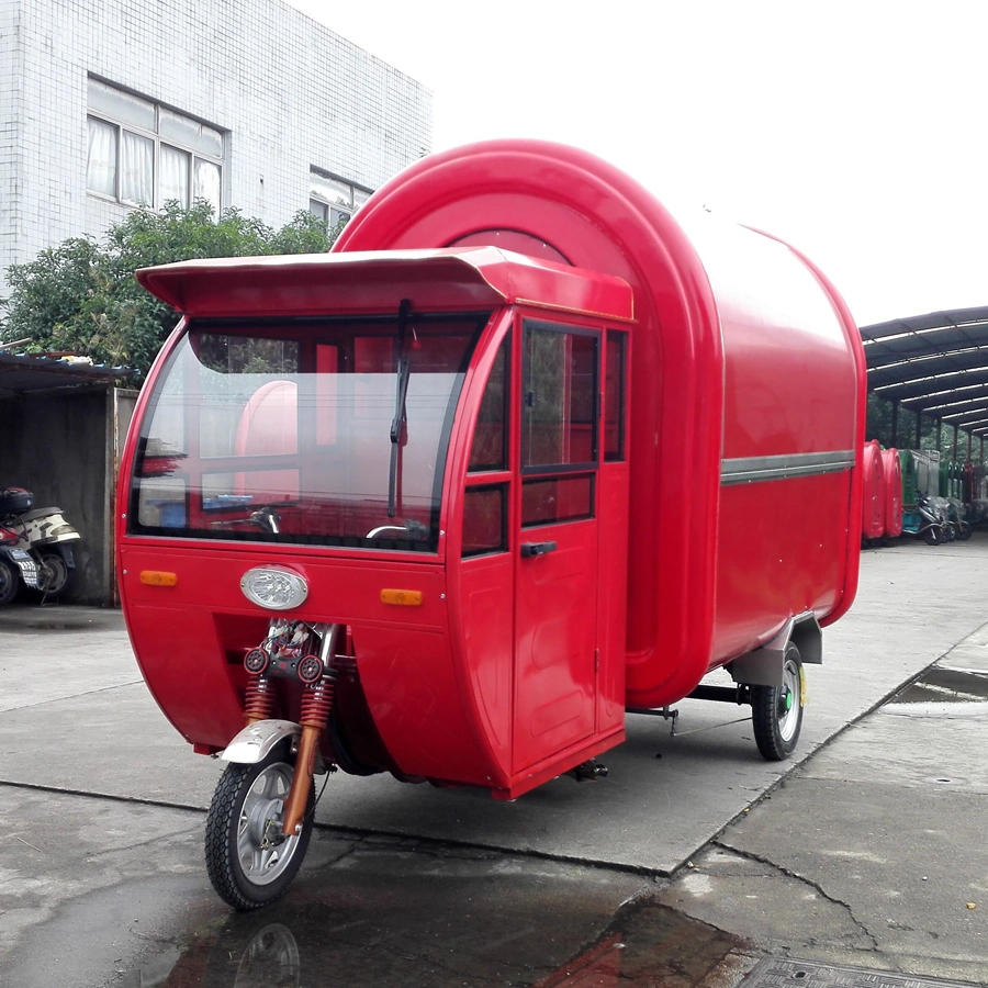 Street Electric Food Tricycle Hot Dog Cart Ice Cream Kiosk Mobile