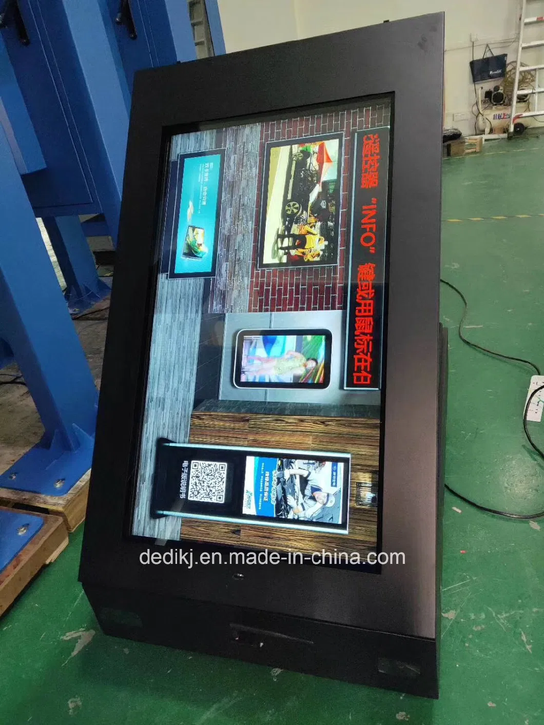 55 &prime;&prime; Outdoor Walll Mount 1500nit LCD Digital Screen for Advertising