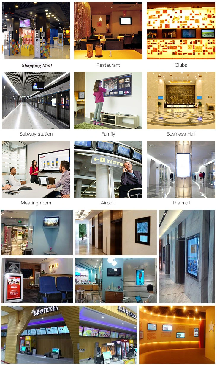 43 Inch 55 Inch Industrrial Wall Mounted Touch Screen Panel PC All in One Information Query Kiosk