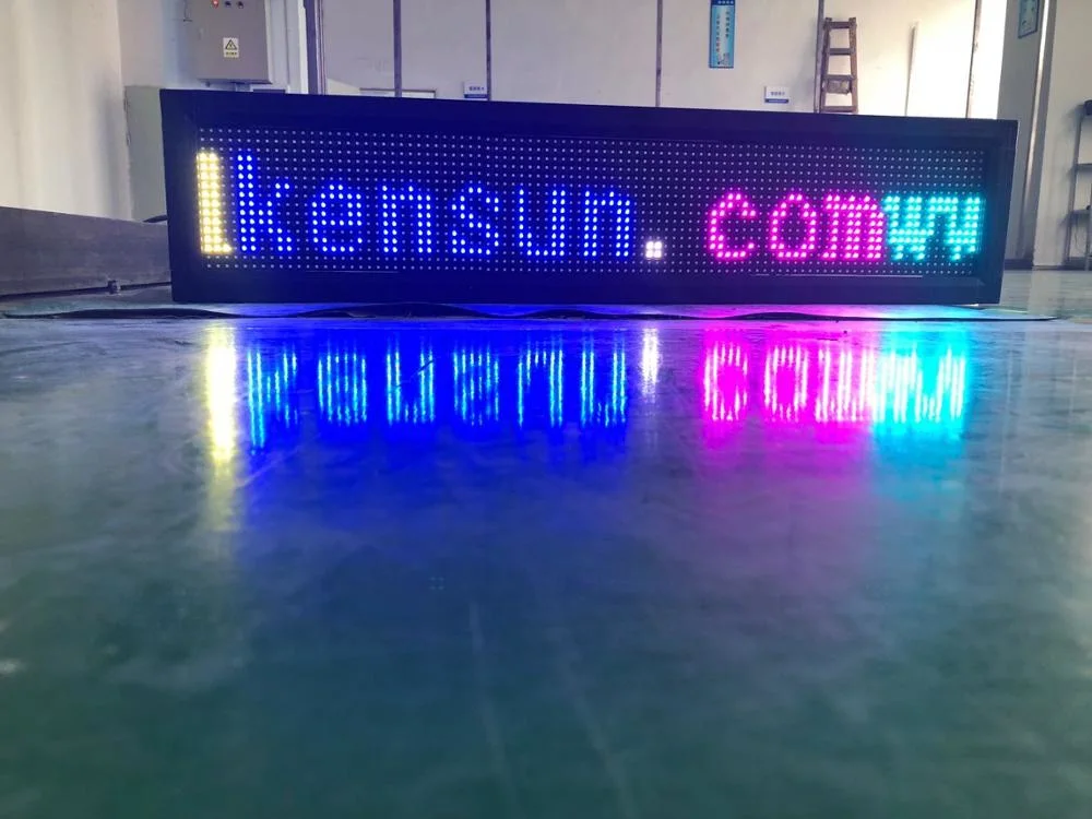 Text Scrolling 2 Lines P10 Outdoor Advertising LED Display Sign