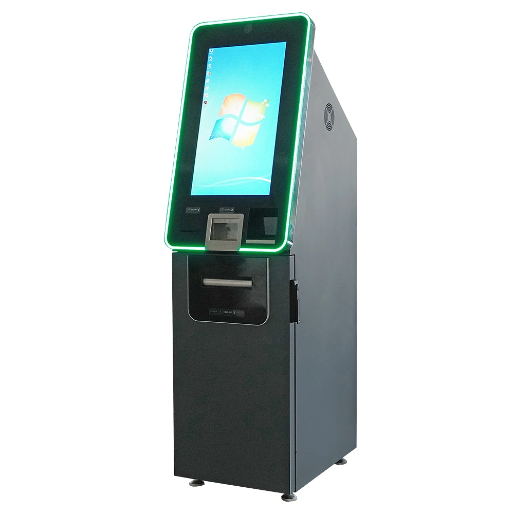 Multi Touch Screen Cash Payment Kiosk Wall Mounted with Encrypting Pin Pad