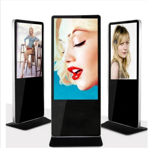 32 43 55 65 Inch Android Touch Screen Advertising Display Floor Standing Advertising Kiosk for Subway/Supermarket