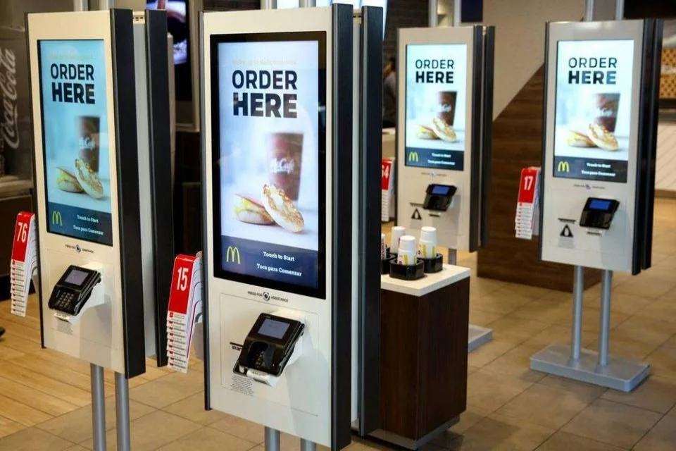 Kfc Self Ordering Kiosk Touch Screen Cashless POS Fast Food Self Ordering Payment Kiosk in Restaurant