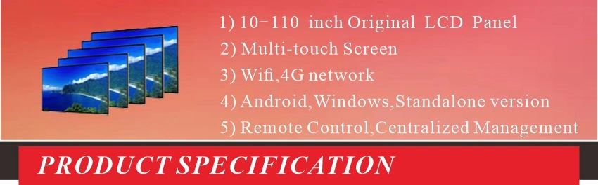 32inch 2000nits Double-Sided LCD Display Wall-Mounted WiFi 4G Semi-Outdoor Digital Signage