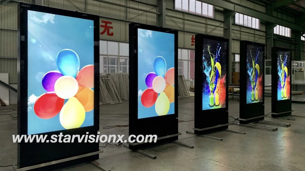 Waterproof Advertising Kiosk Double Sided Outdoor LCD Display Digital Signage for Airport