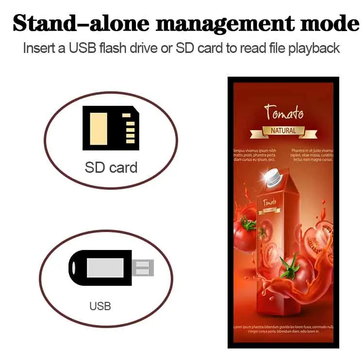 Envision 23 27 37 43 49 55 65 75 86 Inch LCD LED Advertising Display Stretch Bar Screen with Double Sided Digital Signage Dual Interactive Touch Screen Kiosk