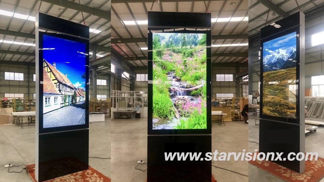 Customize Industrial Advertising Display Indoor LCD Digital Signage Kiosk for Airport