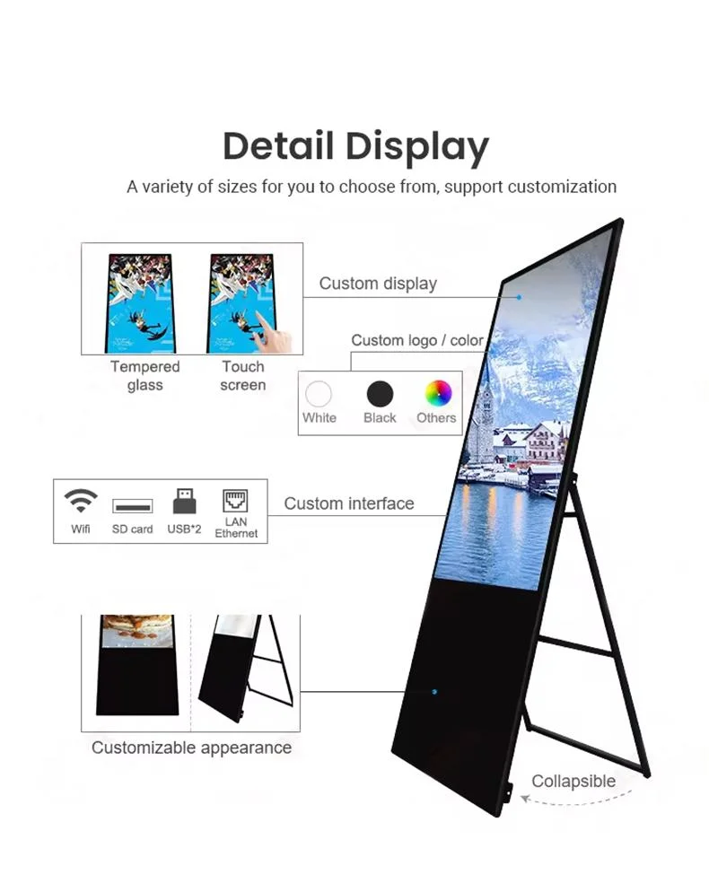 360spb Battery-Powered Outdoor Digital Poster Signage