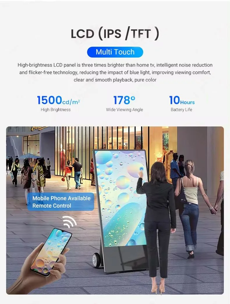 Portable Battery-Powered Outdoor Digital Signage