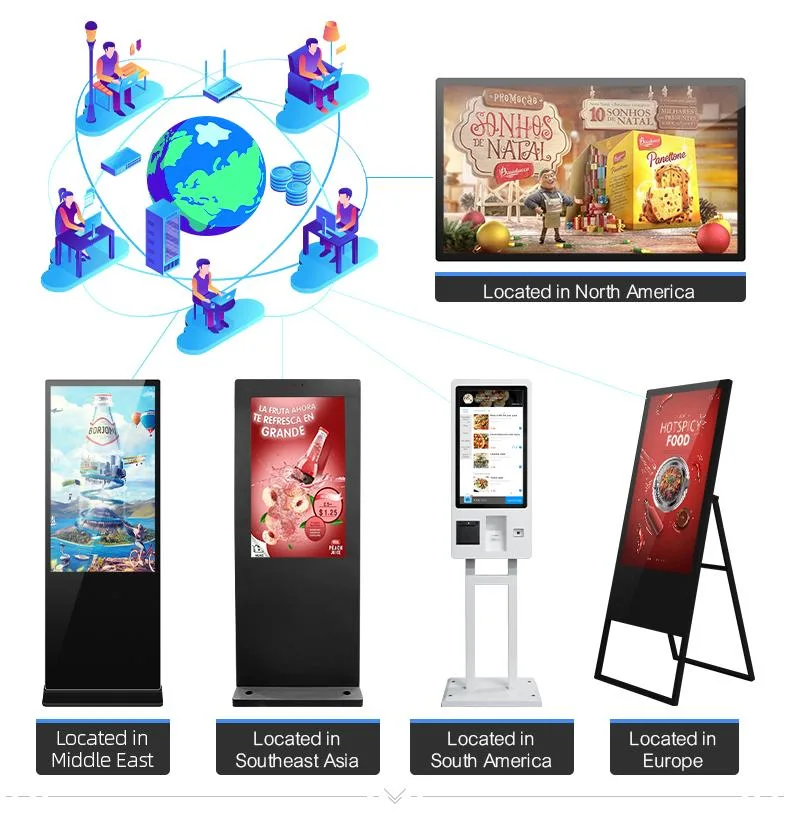 IP55 Waterproof Dustproof Android OS Standalone or Network LCD LED Advertising TV Player WiFi Outdoor Digital Signage