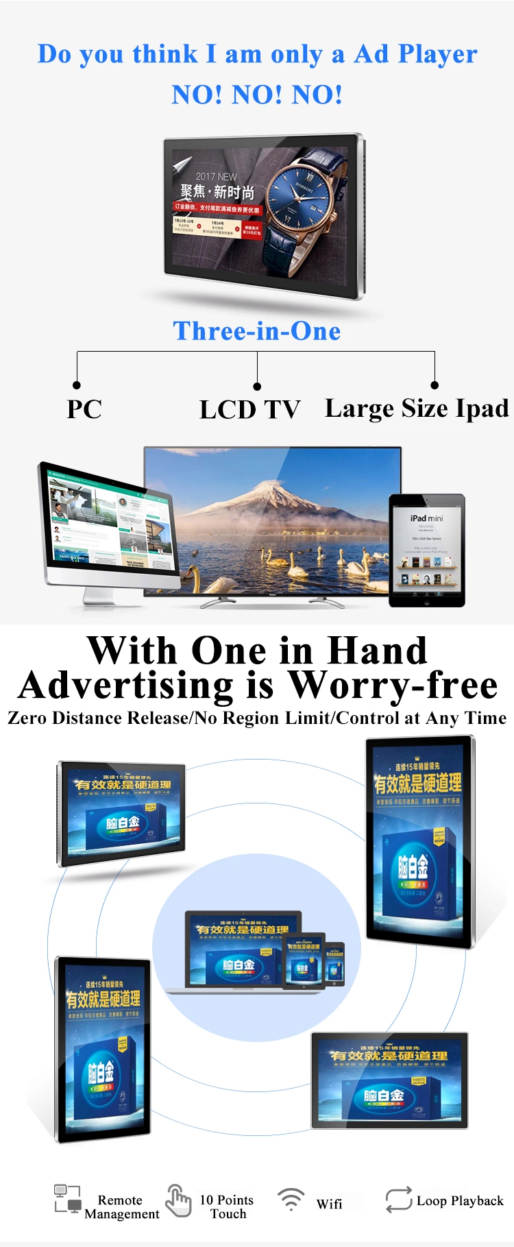 43 Inch 55 Inch Industrrial Wall Mounted Touch Screen Panel PC All in One Information Query Kiosk