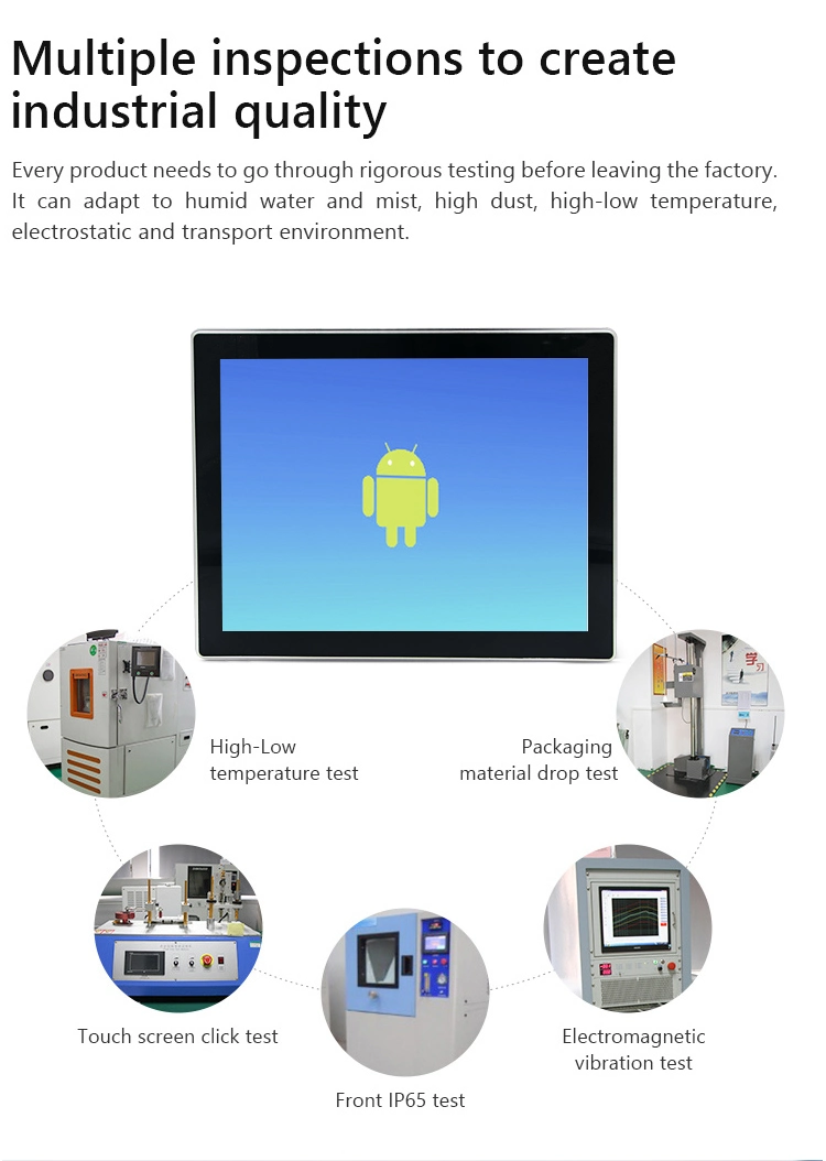 Open Frame Rugged 17 Inch Android Computer Capacitive Touch Screen COM RS232 Industrial Panel PC Aio Kiosk