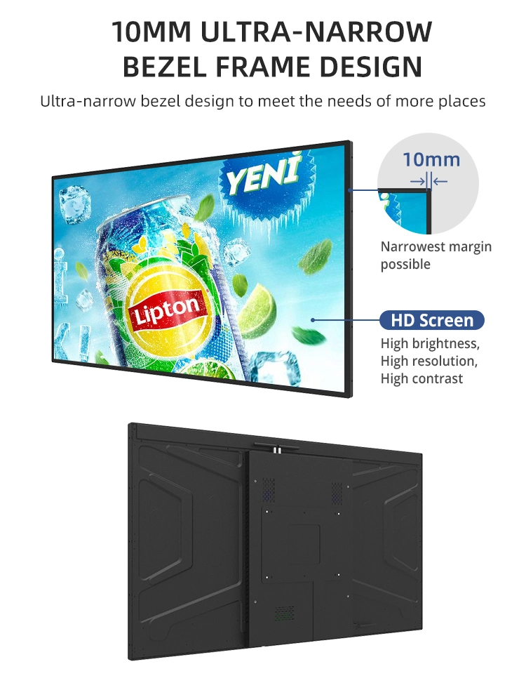 55 Inch Wall Mounted LCD Display Outdoor Wall Mount LCD Digital Signage