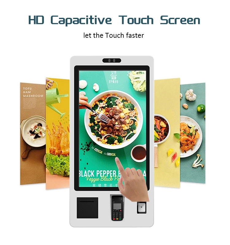 21 24 32 Inch Android Pay ATM Bill Touch Screen Restaurant Ordering Machine Smart Terminal POS Cash Self Service Payment Kiosk