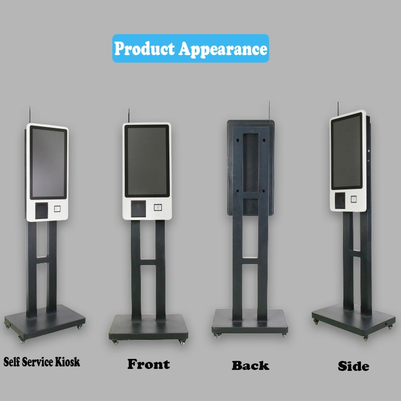 24inch Wall-Mounted Touch Screen Self Service Digital Android Kiosk with Thermal Printer