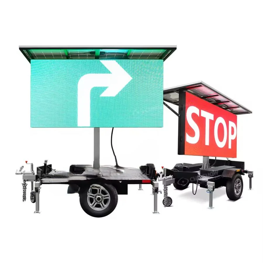 Outdoor LED Trailer Screen Display P8 P10 P6.6 Mobile Solar Trailer LED Signs LED Board Display LED Display Signage