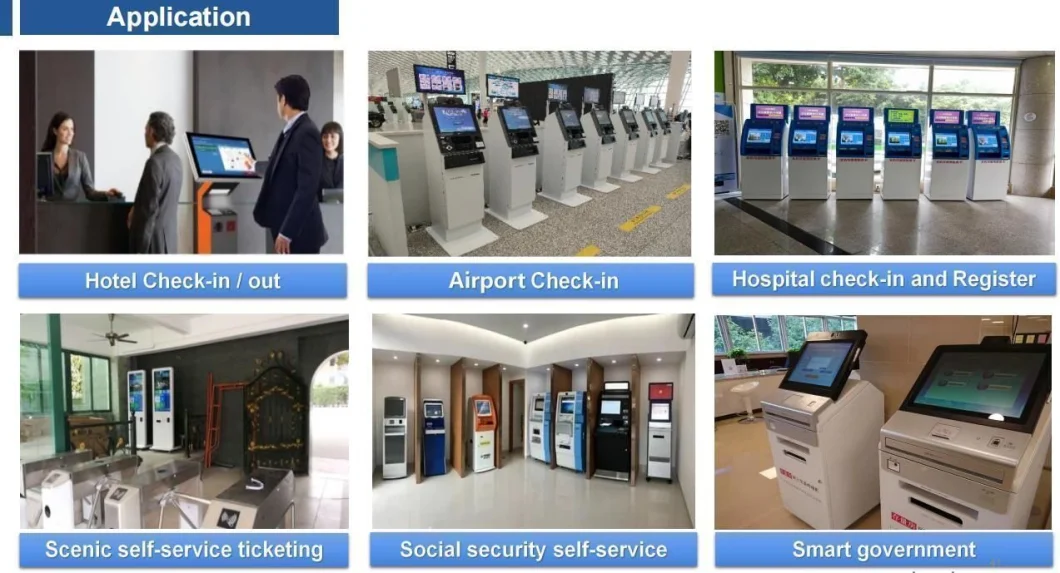 Unmanned Self Hotel Check-in Check-out Mall Street Information Wayfinding Payment Kiosk Factory