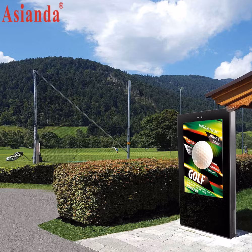 Outdoor 4K Commercial LCD LED Panel Information Advertising Ad Player Dual Touch Screen Kiosk Digital Signage Display