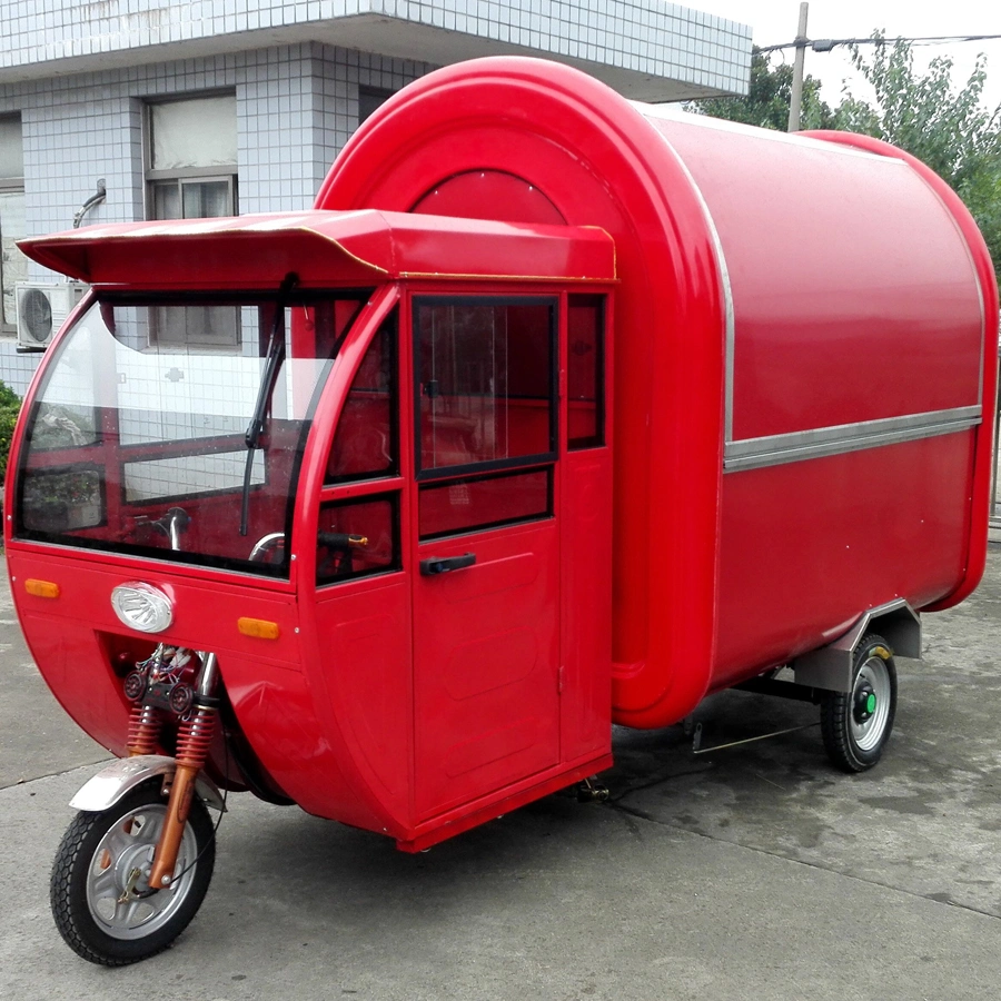 Street Electric Food Tricycle Hot Dog Cart Ice Cream Kiosk Mobile