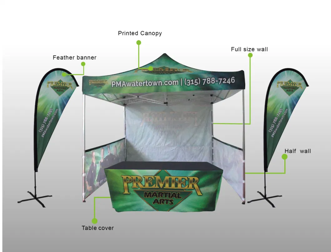 Custom 3X3 3X6 3X4.5 Ez Commercial Folding Aluminum Pop up Canopy Tent Gazebos Marquee for Outdoor Event Trade Show Advertising Logo Printed Portable 10X10