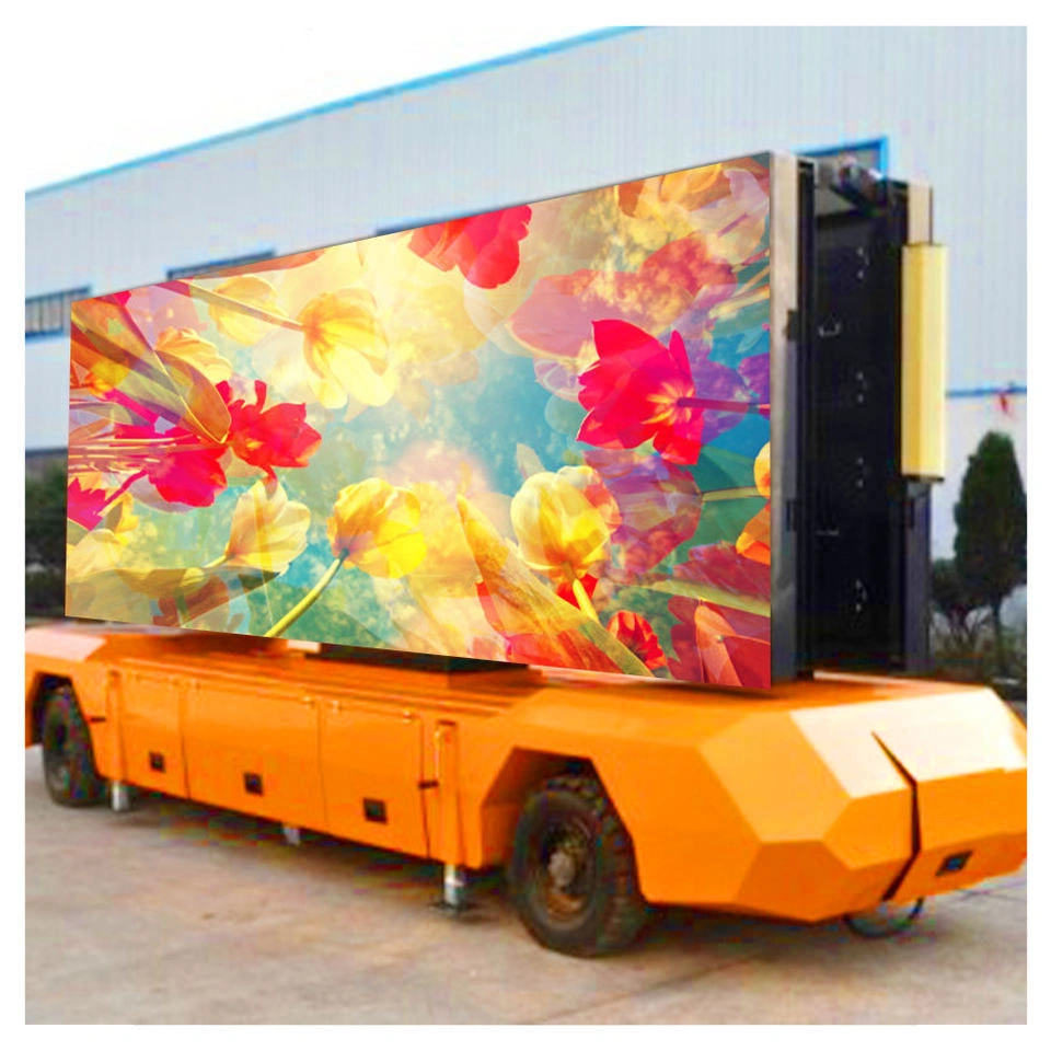 Super Slim Digital Advertising LED Billboard Waterproof Trucks Outdoor P6 LED Screen