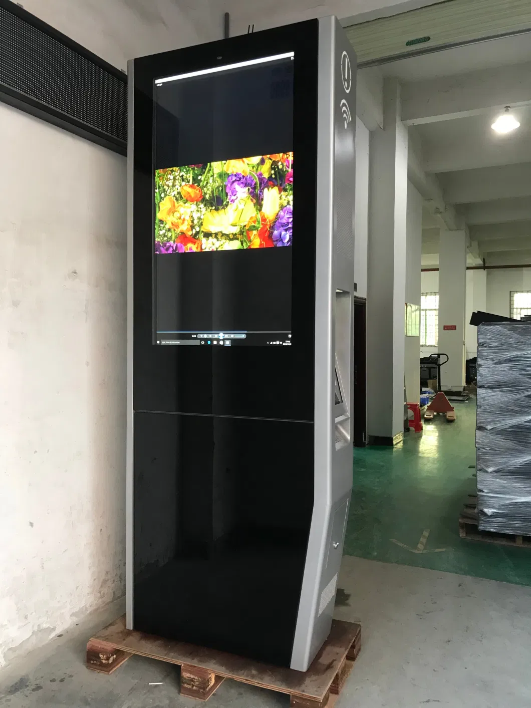 55inch Double Sided IP65 Waterproof Dustproof Sunshine Visible Outside Outdoor Video LCD Digital Signage Interactive Capacitive Touch Screen Kiosk