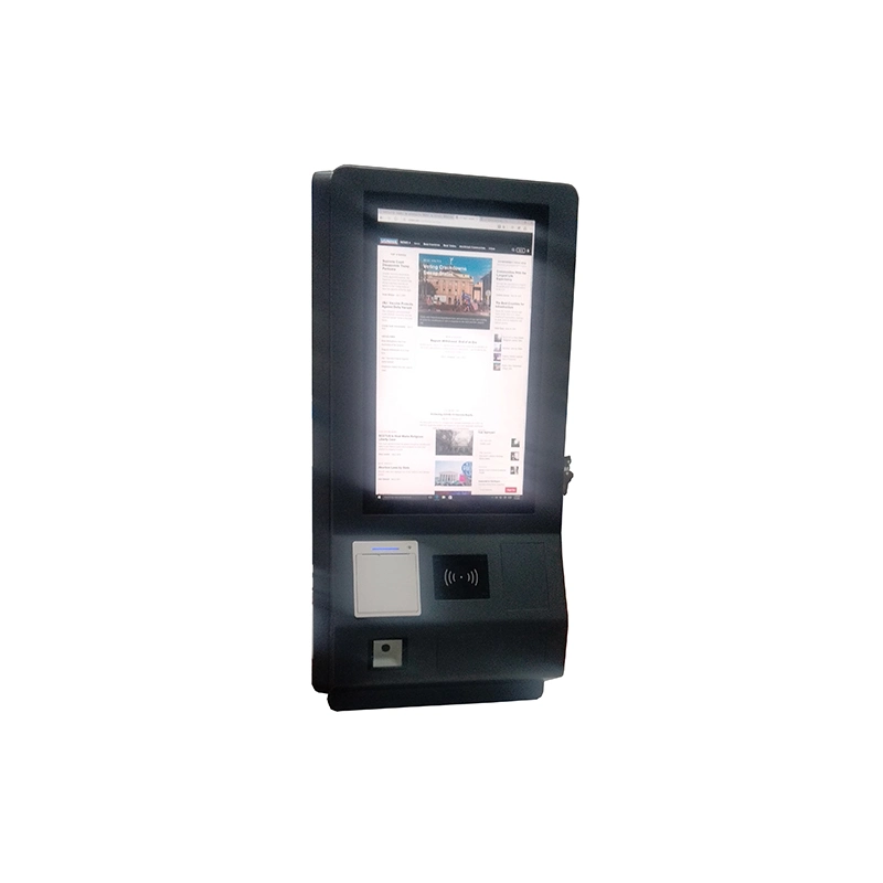 Wall Mounted Capacitive Kiosk Ordering System Touch Screen Self Ordering Kiosk for Restaurant