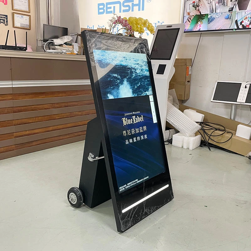 43 Inch LCD IP65 Waterproof Floor Stand Touch Screen Kiosk Advertising Display Commercial Digital Signage Outdoor Battery Kiosk