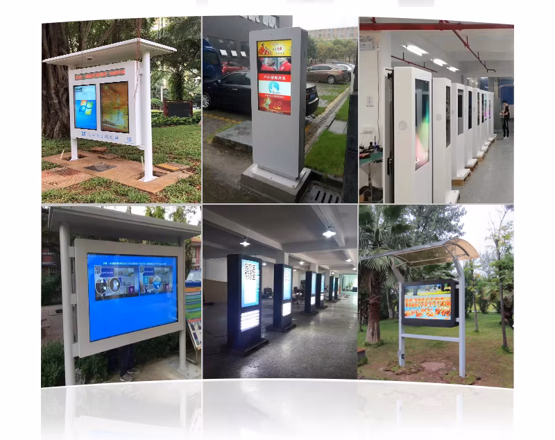 49 55 Inch IP65 Waterproof Outdoor LCD Advertising Display Wall Digital Signage