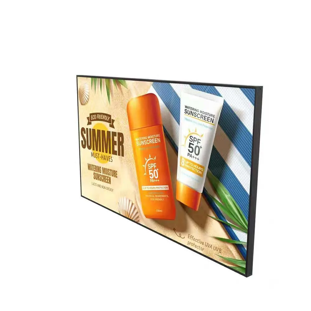 Custom 32 43 49 55 65 75 Inch LCD Digital Menu Boards Multi TV Ultra Thin Menu Display Board