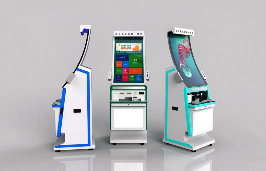 32&prime;&prime;/43&prime;&prime; Curved Touchscreen Digital Display Payment Kiosk Cash Deposit Currency Exchange ATM Machine