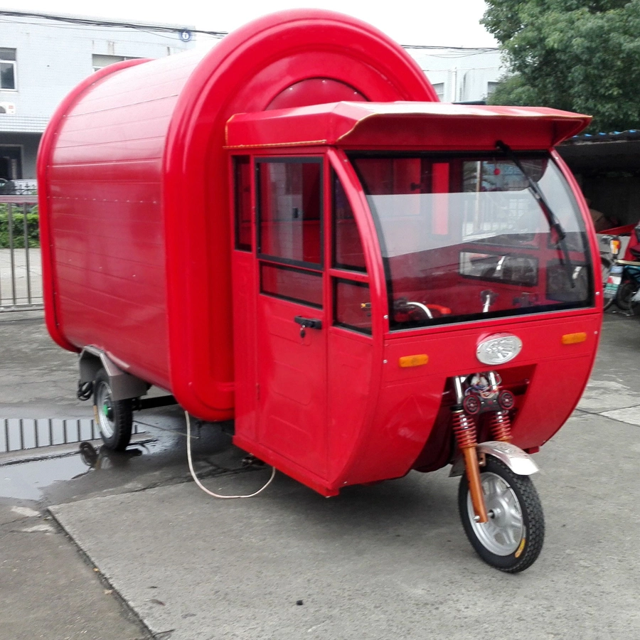 Street Electric Food Tricycle Hot Dog Cart Ice Cream Kiosk Mobile