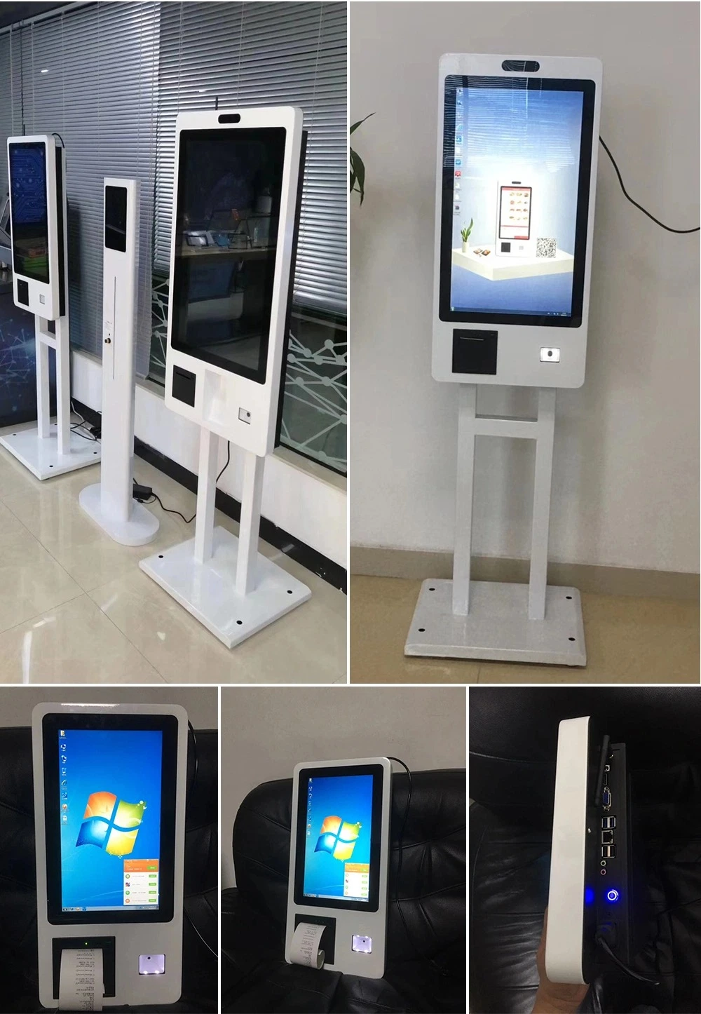 Restaurant Automation Order Ordering System 23.8inch Touch Screen Selfservice Payment Kiosk